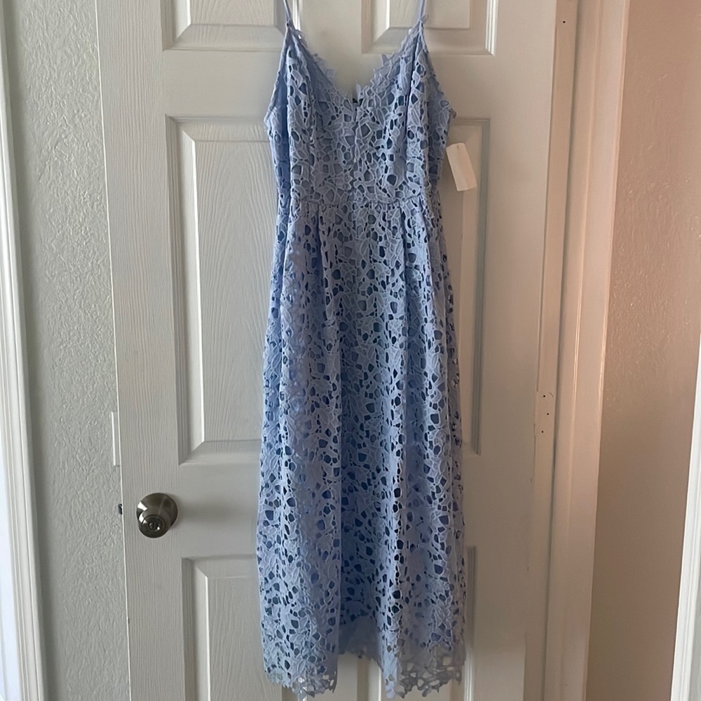 Baby blue lace dress